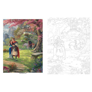Disney Dreams Collection Thomas Kinkade Studios Disney Princess Coloring Book