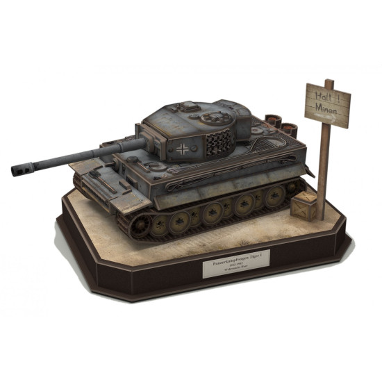 Пъзел, Revell, Германски танк "Tiger I" 3D, 200 части Пъзел, Revell, Германски танк "Tiger I" 3D, 200 части