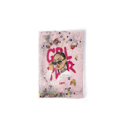 Глитерна тетрадка А5, 60 страници микс - Момиче Глитерна тетрадка А5, 60 страници микс - Момиче