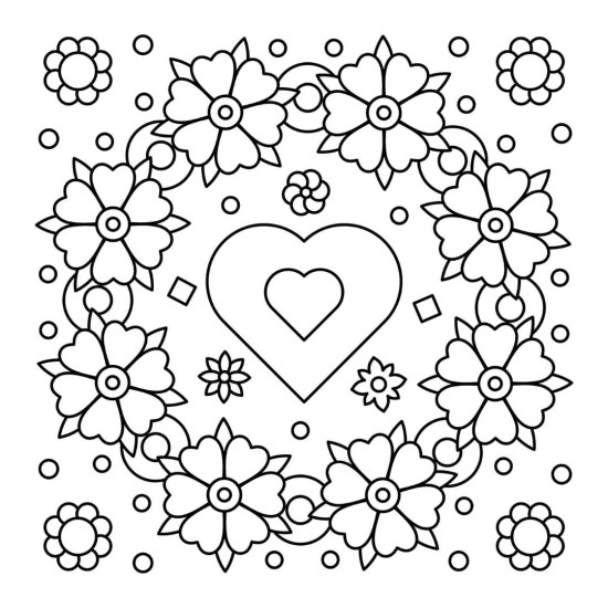 Pretty Simple Coloring: Love Pretty Simple Coloring: Love