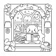 The Snuggly Winter Coloring Book