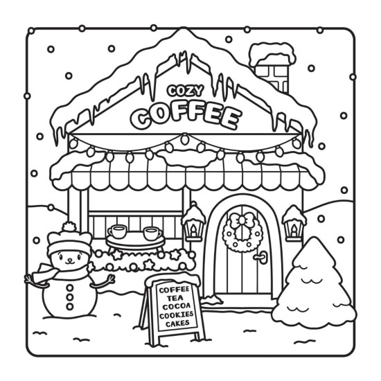 The Snuggly Winter Coloring Book