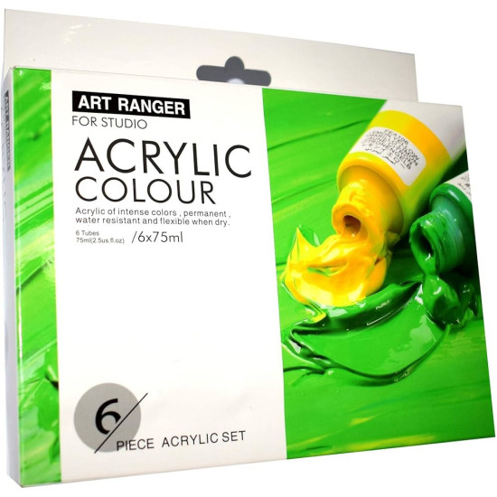 Акрилни бои Art Ranger 6цв стандартни.х 75 мл 
