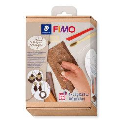 Комплект глина Staedtler Fimo, 4 х 25g, Wood effect Комплект глина Staedtler Fimo, 4 х 25g, Wood effect