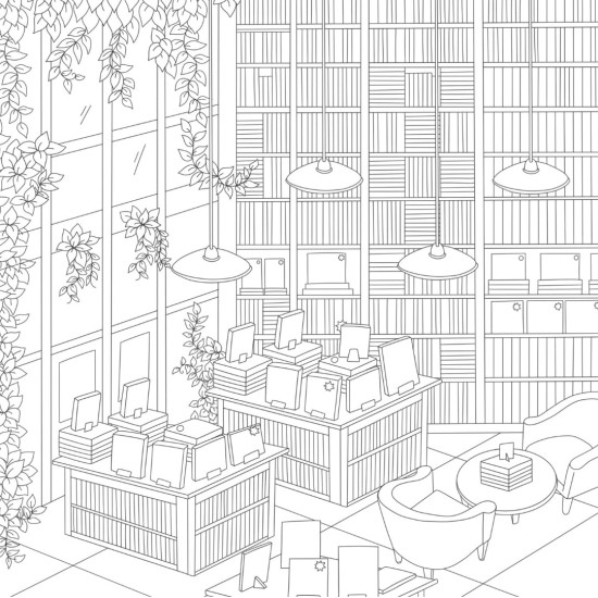 Cozy Bookshops: Colouring Book Cozy Bookshops: Colouring Book
