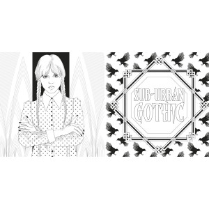 Wednesday: Official Colouring Book