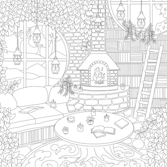 Cozy Bookshops: Colouring Book Cozy Bookshops: Colouring Book