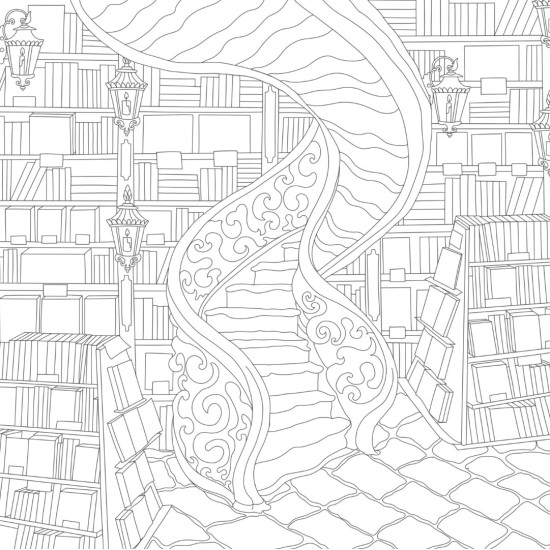 Cozy Bookshops: Colouring Book Cozy Bookshops: Colouring Book