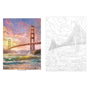 Thomas Kinkade Studios Inspired Destinations: A Coloring Book for Travelers