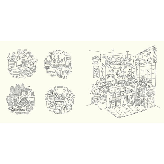 Rooms of Wonder: Step Inside this Magical Colouring Book