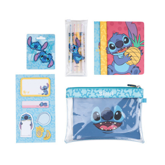 STITCH - Комплект канцеларски материали с 3 тефтера А6 STITCH - Комплект канцеларски материали с 3 тефтера А6