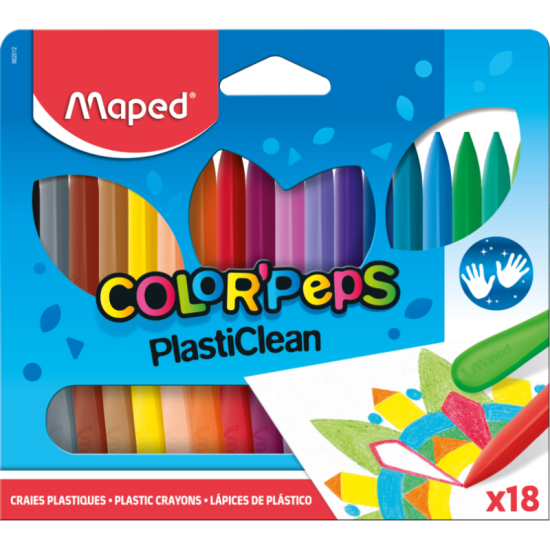 Пастели Maped Color Peps пласти 18 цвята