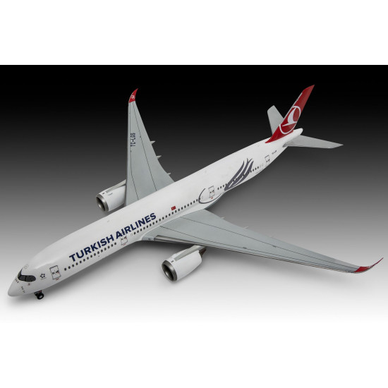 Сглобяем модел, Revell, Самолет Airbus A350-900 Турски авиолинии, 120 части | Игри и играчки