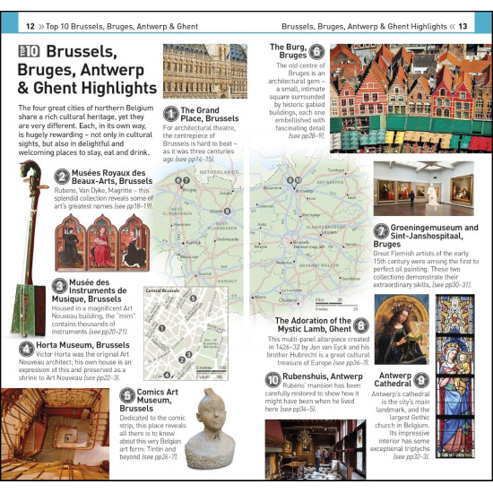 Top 10 Brussels, Bruges, Antwerp and Ghent