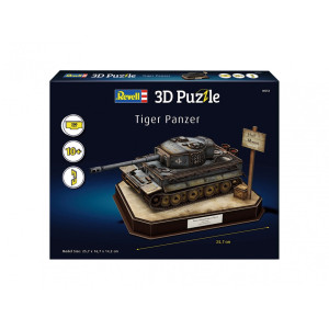 Пъзел, Revell, Германски танк "Tiger I" 3D, 200 части