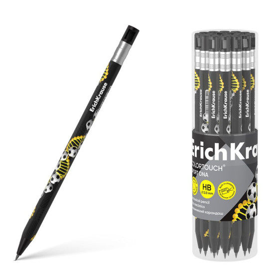 Автоматичен молив Erich Krause Colour Touch - Sport DNA, 2.0 mm, НВ | Химикали и пишещи средства