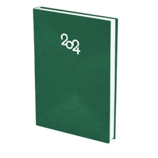 Бележник с дати 14х20 книговинил т.зелен 168 л Spree | Тефтери, бележници и планери