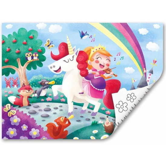 Дървен пъзел Hape International - Еднорог и приятели | Hape