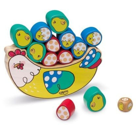 Дървена игра за баланс Cayro - Кикири | Игри и играчки