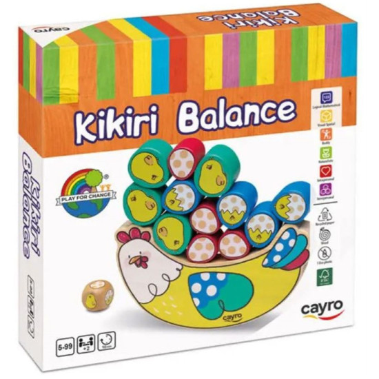 Дървена игра за баланс Cayro - Кикири | Игри и играчки