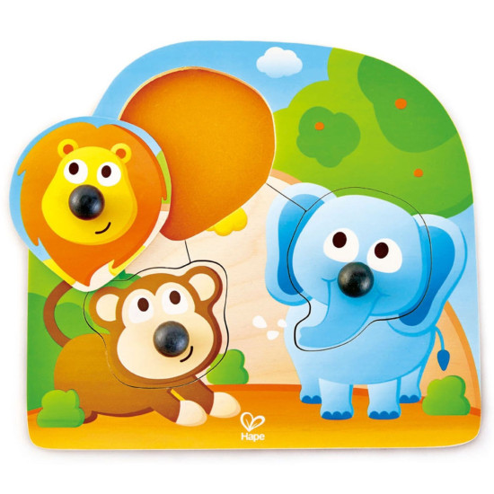 Дървена играчка Hape - Пъзел с джунгла | Игри и играчки