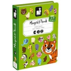 Детска магнитна книга Janod - Животни