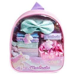 Детска раница с аксесоари за коса Martinelia Little Unicorn - 6 части