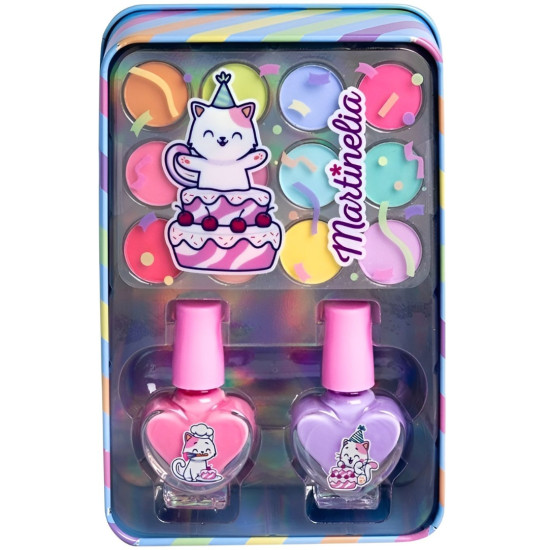 Детски козметичен комплект Martinelia Yummy - В метална кутия | Игри и играчки