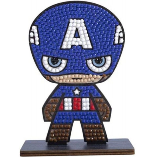 Диамантена фигурка Craft Buddy - Капитан Америка | MARVEL