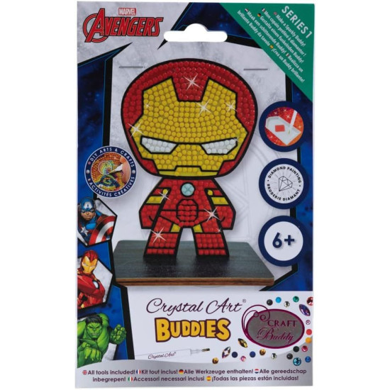 Диамантена фигурка Craft Buddy - Железният човек | MARVEL