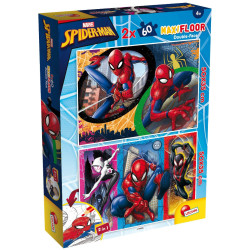 Двулицев пъзел Lisciani за оцветяване от 2 х 60 части - Спайдърмен