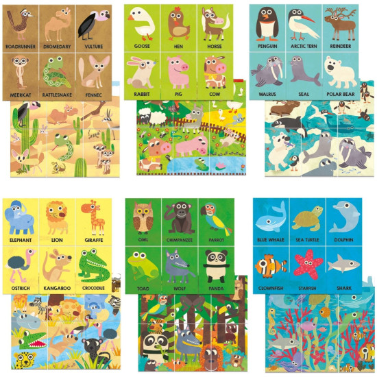 Флашкарти Headu Montessori - Моята първа енциклопедия за животни | Игри и играчки