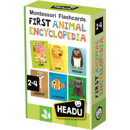 Флашкарти Headu Montessori - Моята първа енциклопедия за животни | За детето