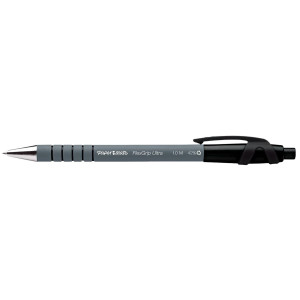 Химикалка Paper Mate Flexgrip - M, черна, 0.4 mm