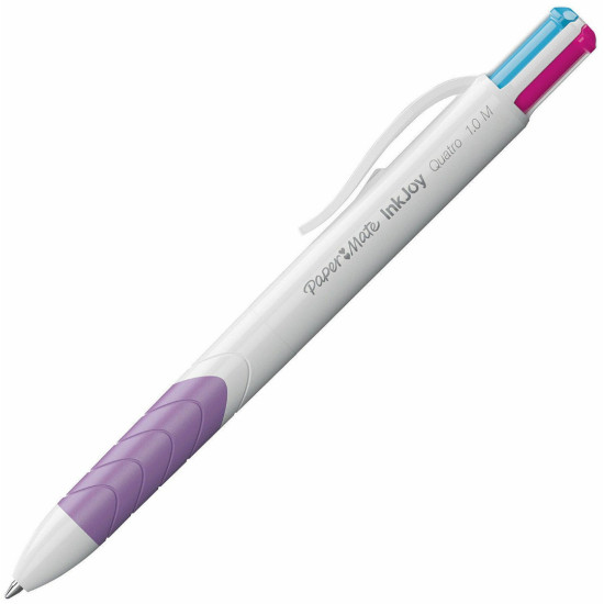 Химикалка Paper Mate Ink Joy Quatro - Четири цвята, лилава | Химикали и пишещи средства