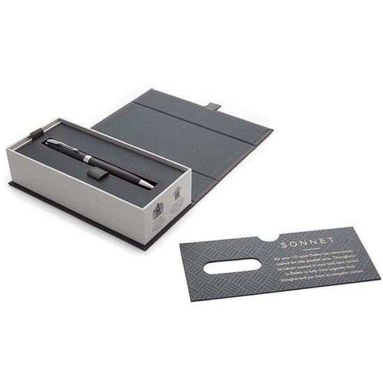 Химикалка Parker Royal Pen Sonnet Matte Lacquered Black CT | Химикалки