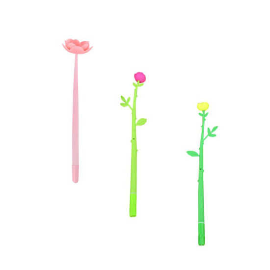 Химикалка Silocone Flowers син, асортимент | Химикали и пишещи средства