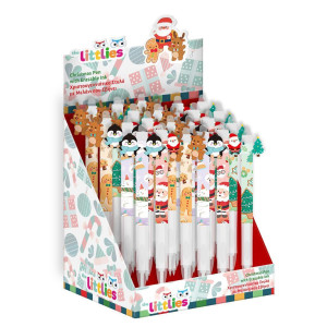 Химикалка изтриваема Christmas 10х22 см 4 дизайна, асортимент