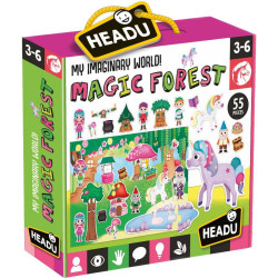 Игрален комплект Headu - Вълшебна гора, с плакат