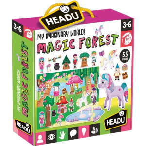 Игрален комплект Headu - Вълшебна гора, с плакат