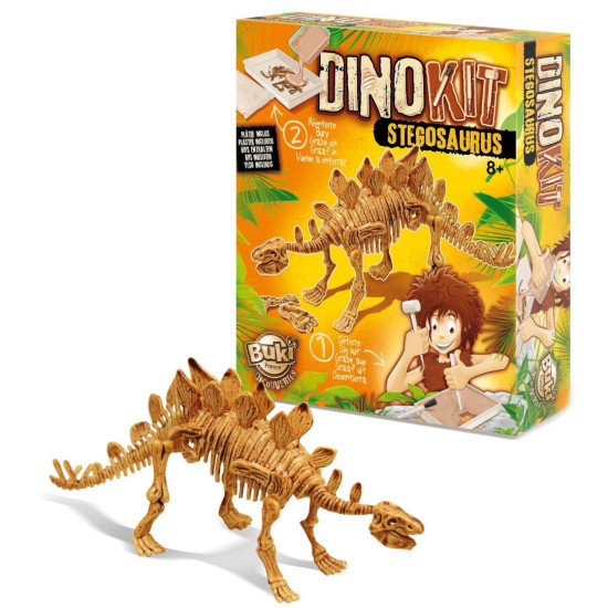 Игрален комплект с динозавър Buki Dinosaurs - Стегозавър | Игри и играчки