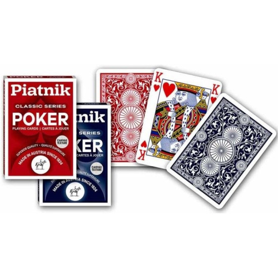 Карти за игра Piatnik - Poker classic series, сини | PIATNIK