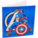 Картичка диамантен гоблен Craft Buddy - Капитан Америка | MARVEL