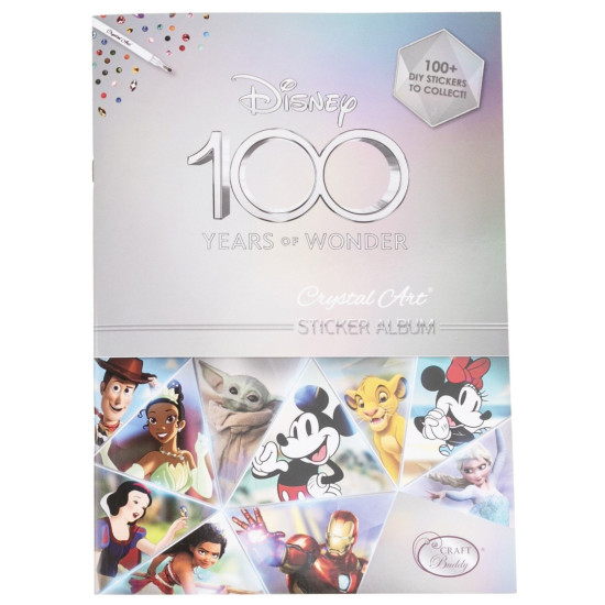 Колекционерски албум Craft Buddy - Disney 100, стартов пакет със стикери | Творчески комплекти