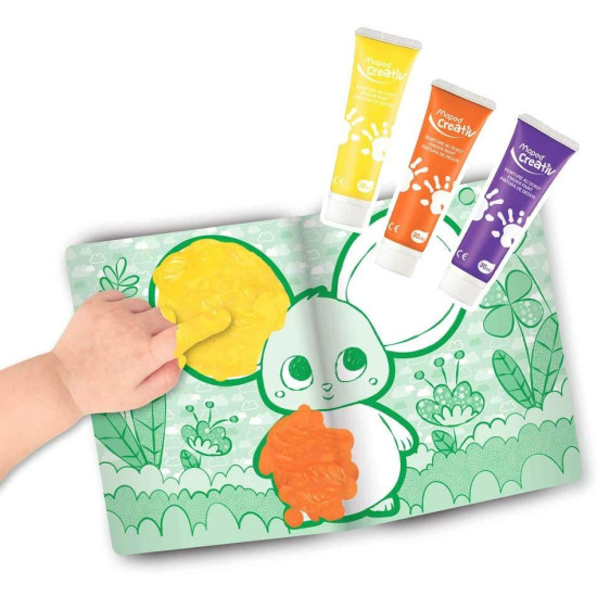 Комплект Maped Creativ Early Age - Рисуване с пръсти, 7 части | Творчески комплекти
