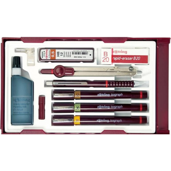 Комплект Rotring Isograph Master set | Химикали и пишещи средства