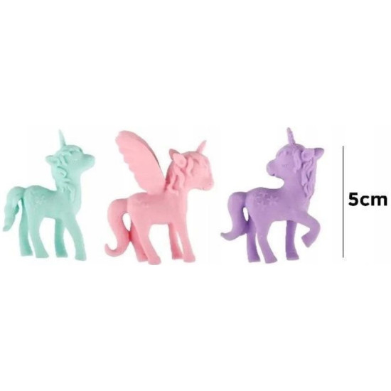 Комплект гумички MP - Unicorn, 3 броя | Гуми, ножици, острилки