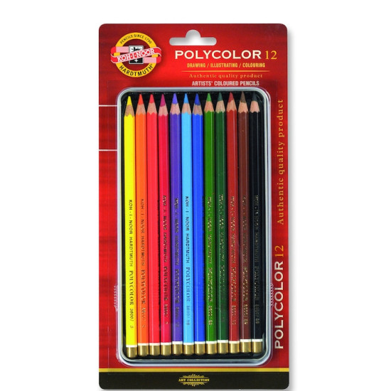 Комплект от 12 цвята Polycolor | Цветни моливи