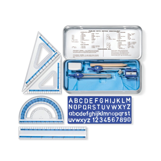 Комплект за чертане Staedtler Math Set, 10 части | Чертожни инструменти