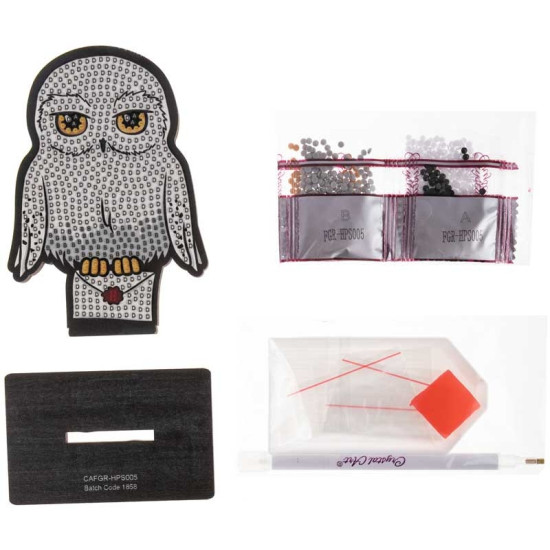 Комплект за диамантена бродерия, Craft Buddy, Crystal Art Buddies, Хедуиг, 7 части | Harry Potter